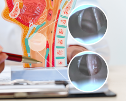Augmentacija glasnica – anatomski model grkljana i endoskopski prikaz prije i poslije zahvata.
